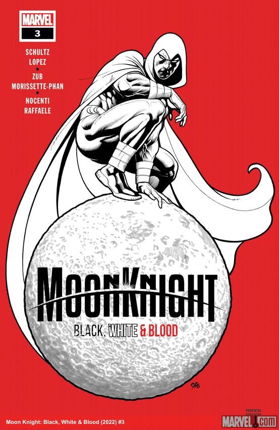Cover of Moon Knight: Black, White & Blood (2022) - #3