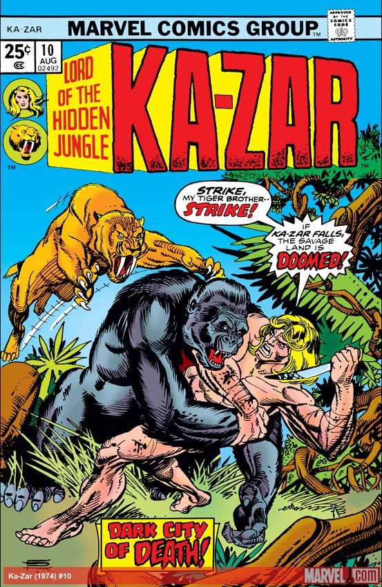 Cover of Ka-Zar (1974) - #10
