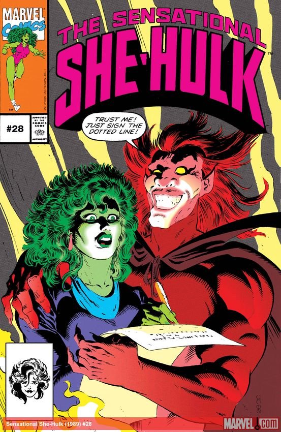Cover of Sensational She-Hulk (1989) - #28