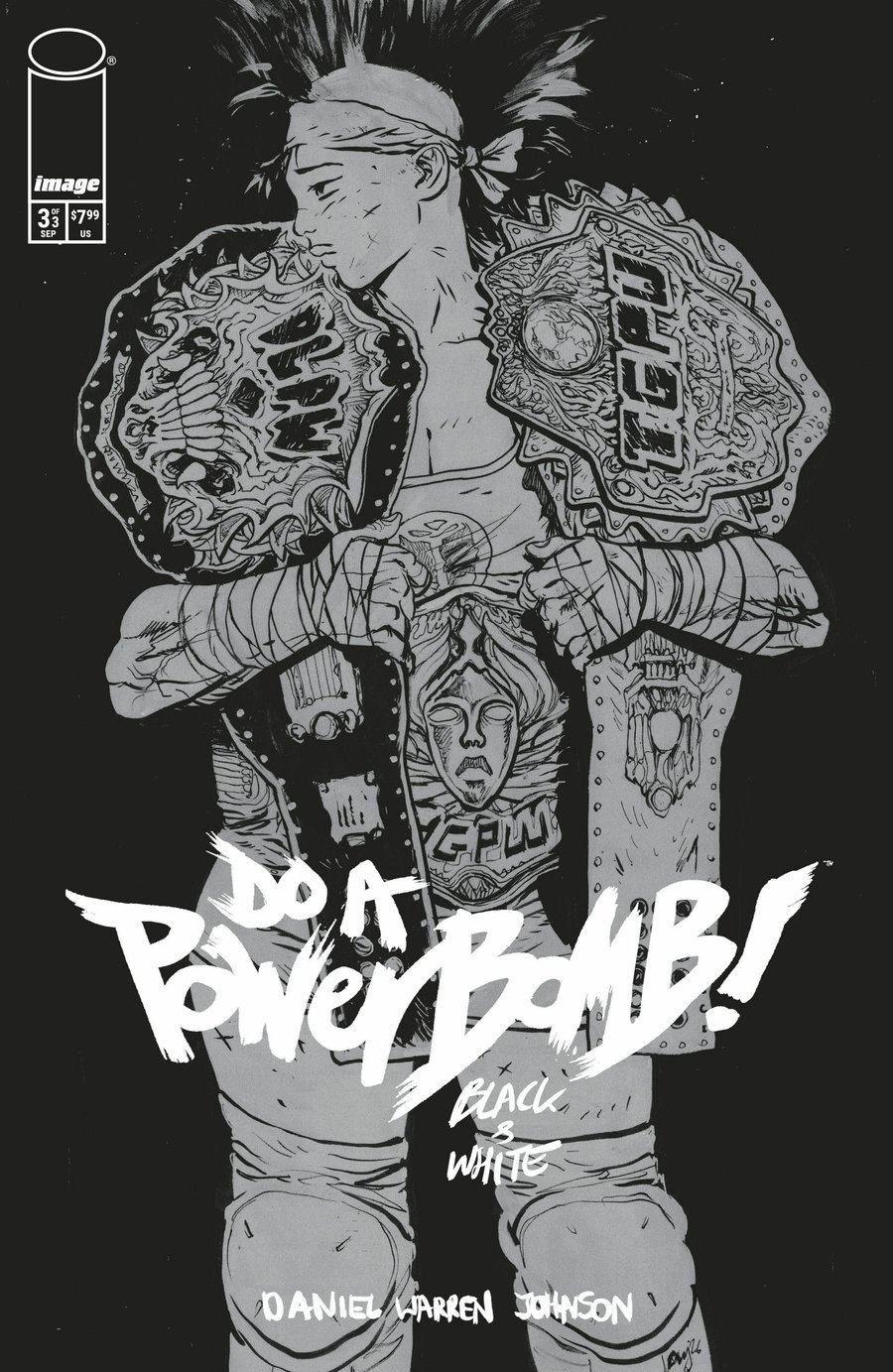 Cover of Do a Powerbomb Black and White (2026) - #3