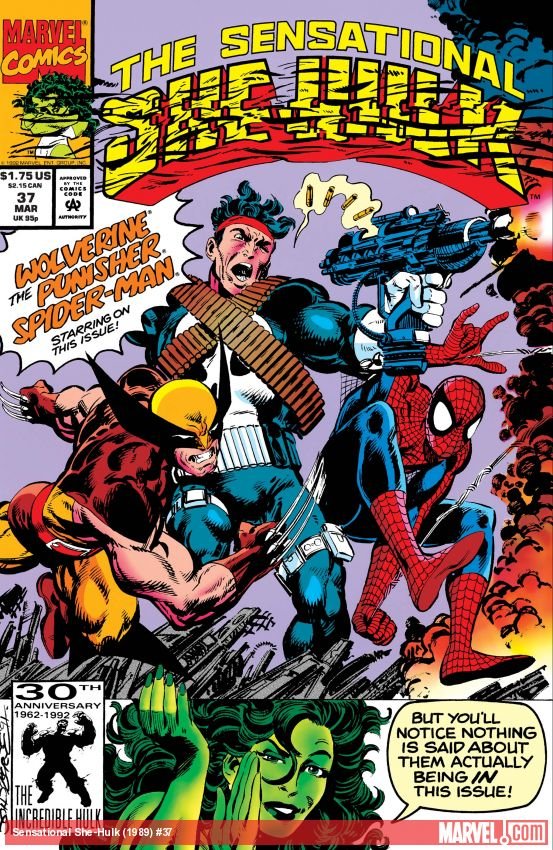 Cover of Sensational She-Hulk (1989) - #37